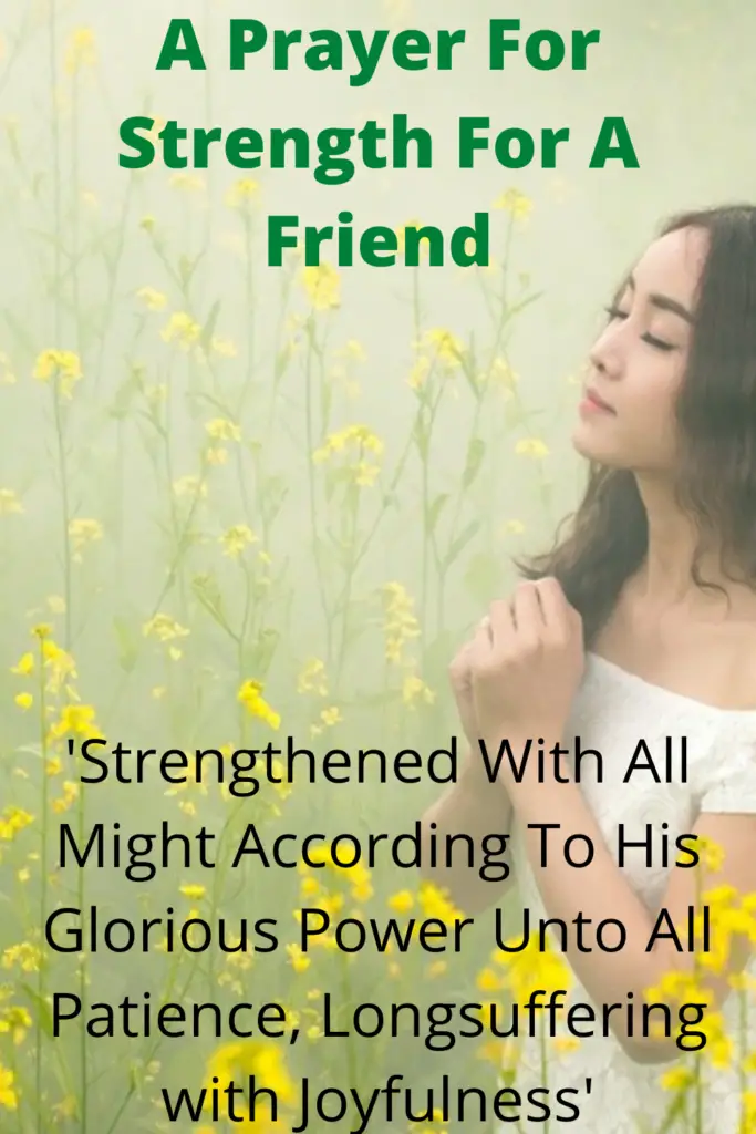 A Prayer For Strength For A Friend