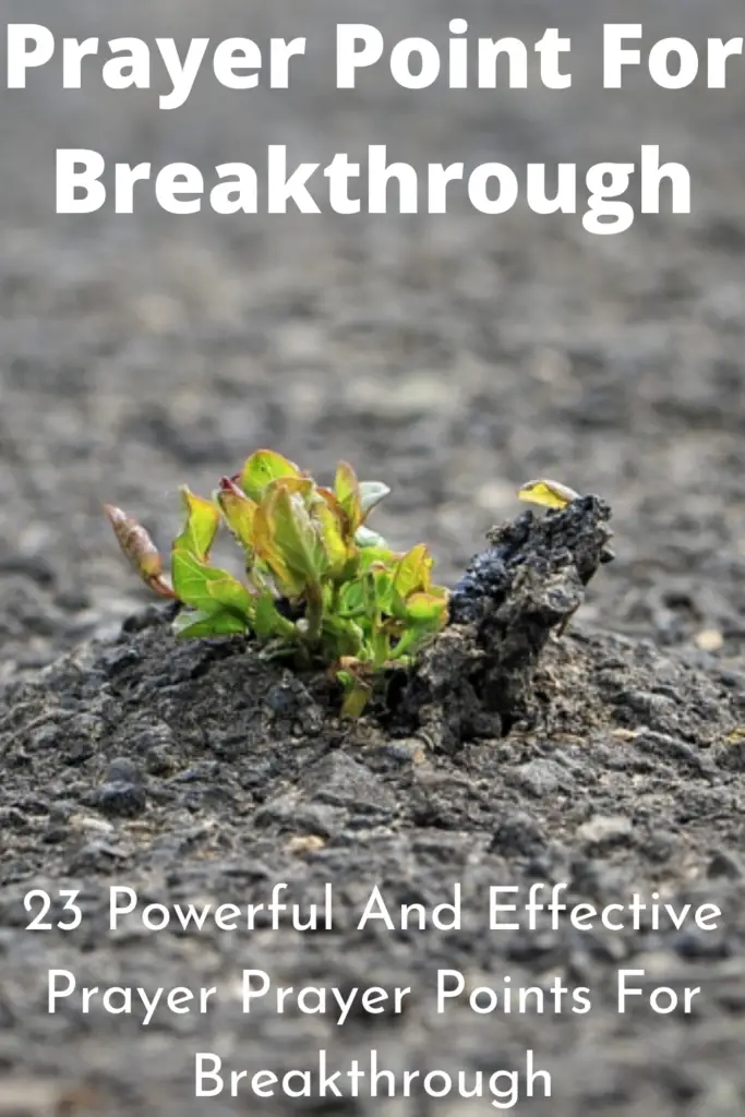 Prayer Point For Breakthrough