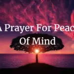 a prayer for peace of mind