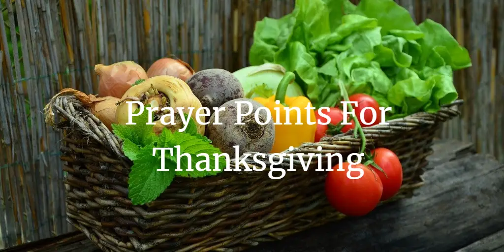 13 Great Prayer Points For Thanksgiving