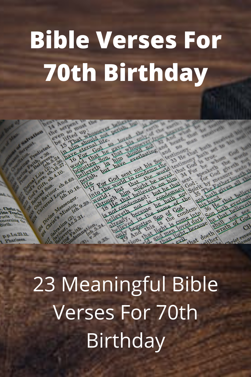 23 Meaningful Bible Verses For 70th Birthday Faith