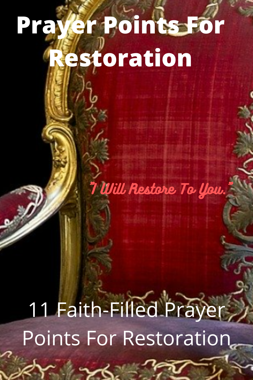 11 Prayer Points For Restoration (With Bible Verses) - Faith Victorious