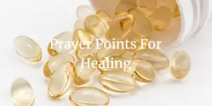 prayer points for healing