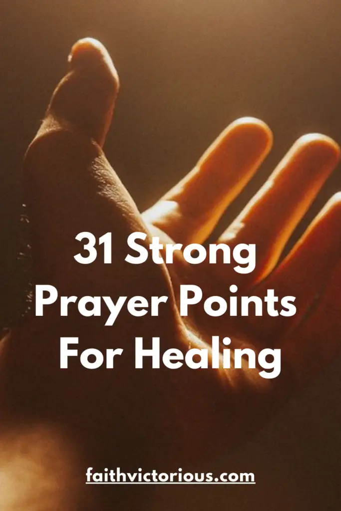 prayer points for healing