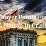 prayer points for a nation in crisis