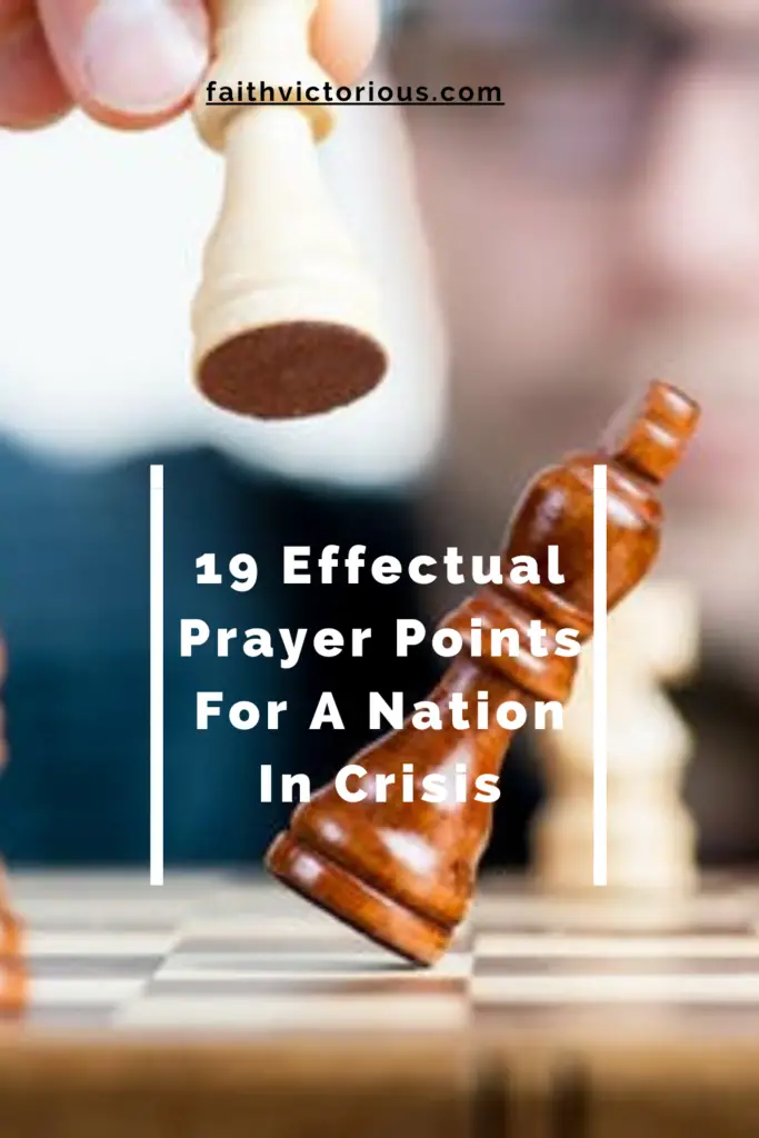 prayer points for a nation in crisis 