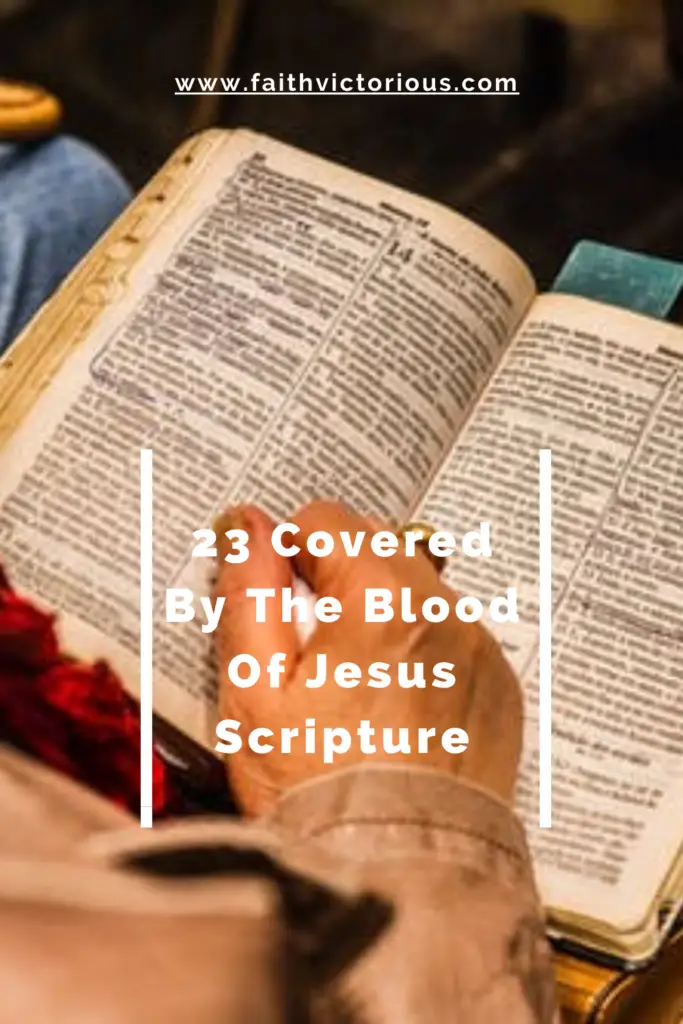 covered by the blood of Jesus scripture