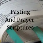 fasting and prayer scriptures