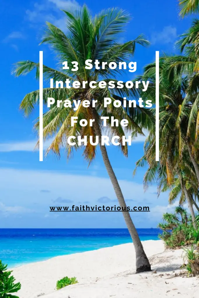 intercessory prayer points for the church