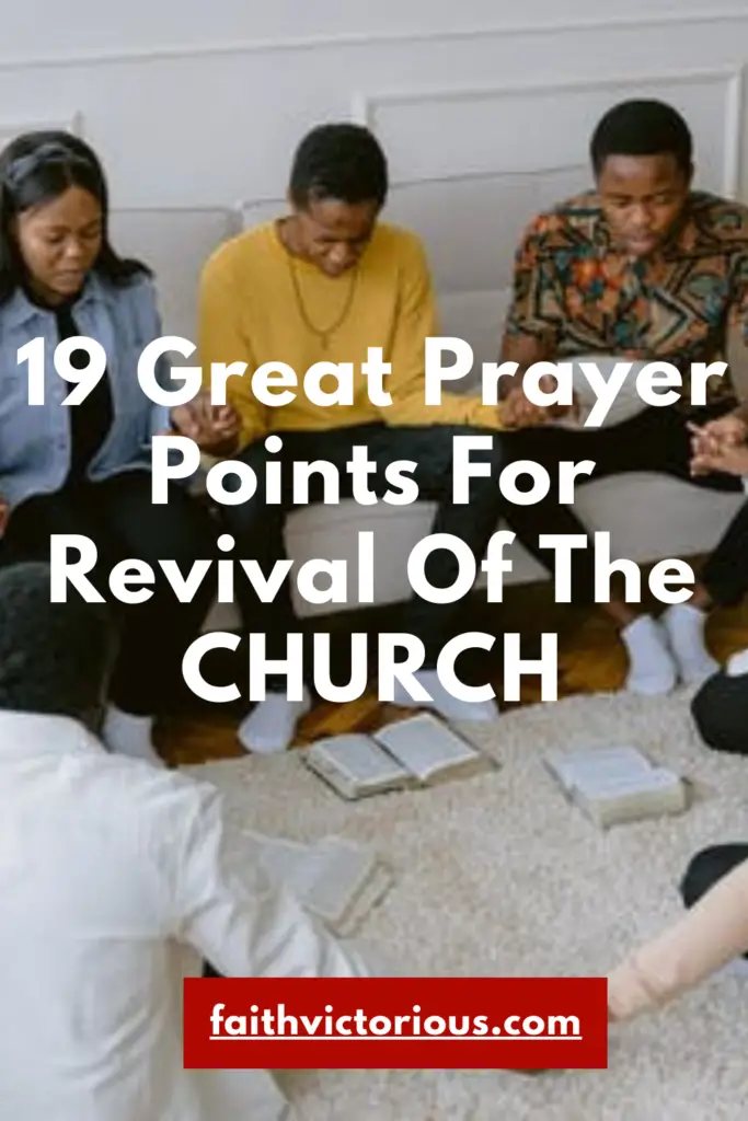 Prayer Points For revival of the church