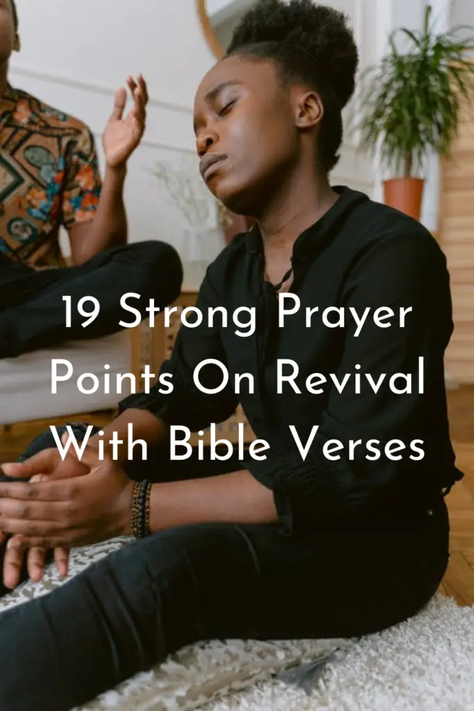 Prayer Points On Revival With Bible Verses