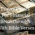 Prayer points for financial breakthrough