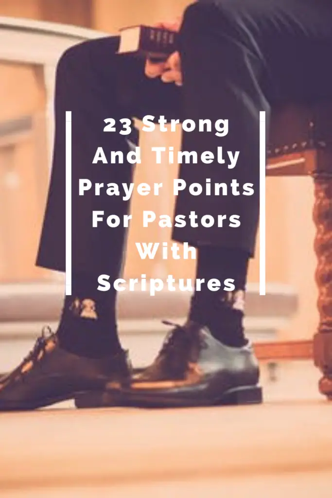 prayer points for pastors with scriptures