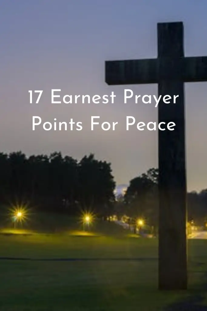 prayer points for peace