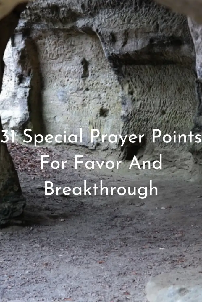 Prayer Points For Favor And Breakthrough