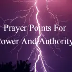 Prayer Points for power and authority