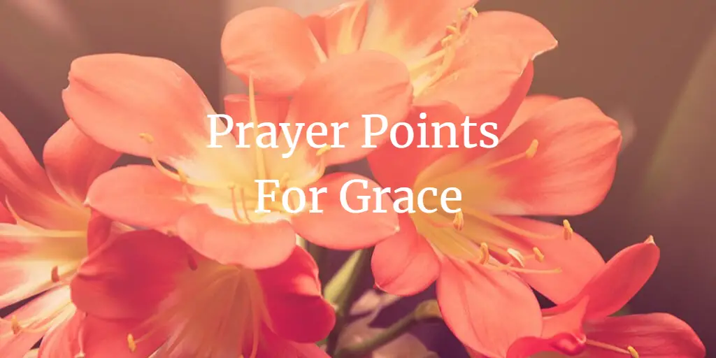 17 Biblical Prayer Points For Grace (With Bible Verses)