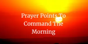 23 Powerful Prayer Points To Command The Morning - Faith Victorious