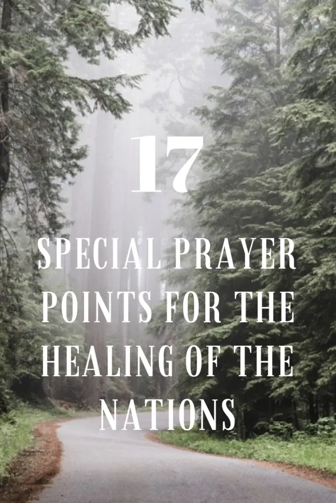 prayer points for the healing of the nations