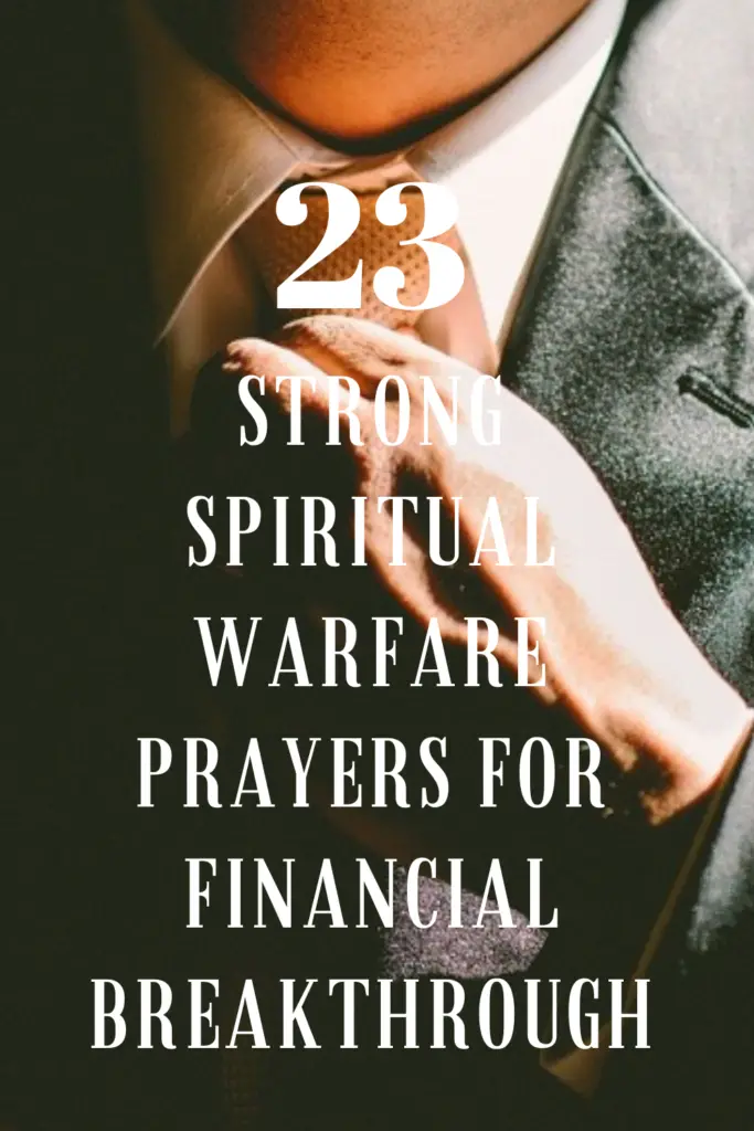 spiritual warfare prayers for financial breakthrough
