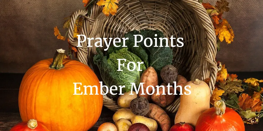 prayer points for ember months