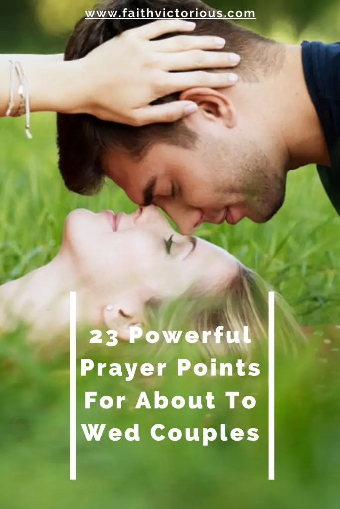 prayer points for about to wed couples