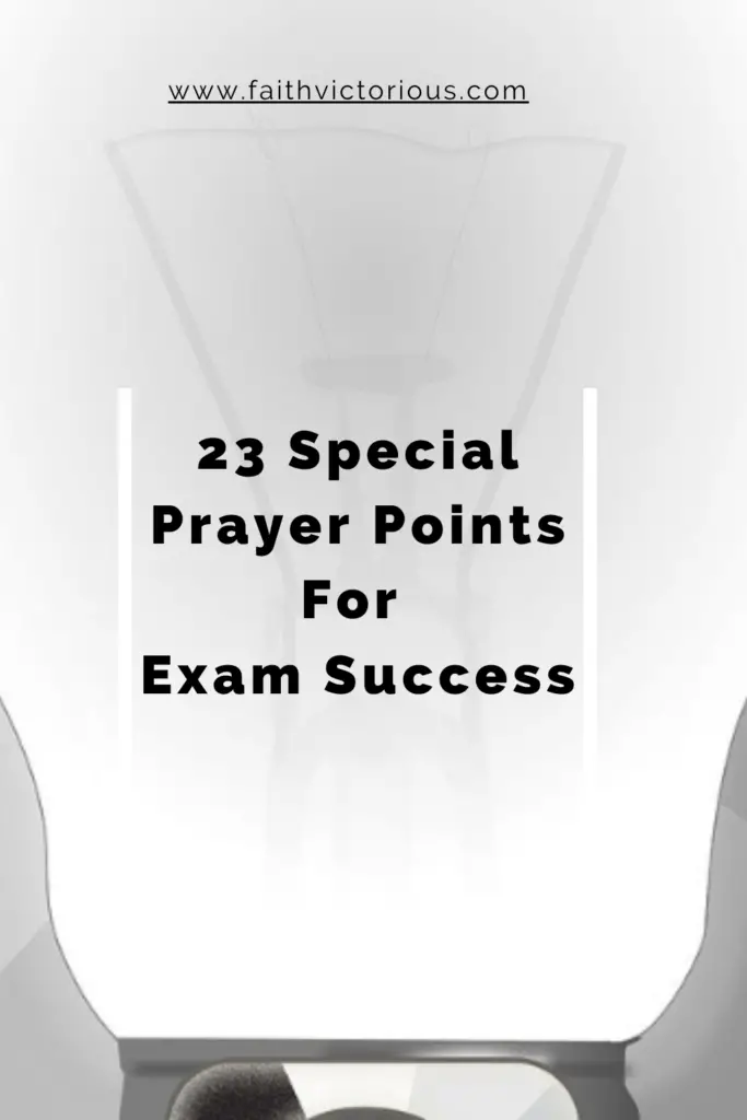 prayer points for exam success