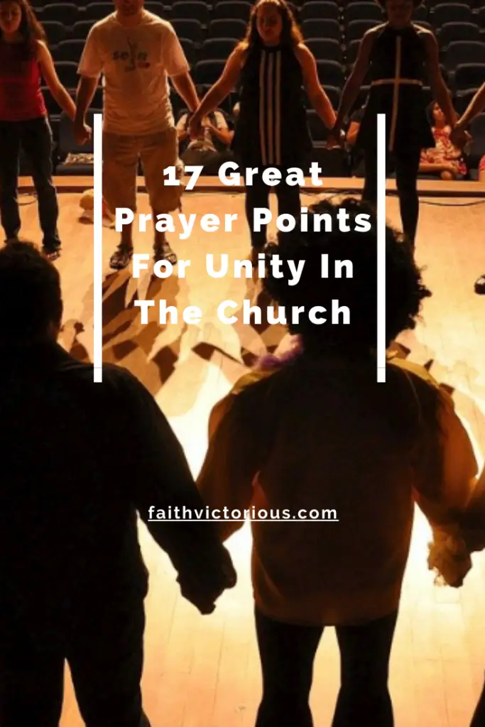 prayer points for unity in the church