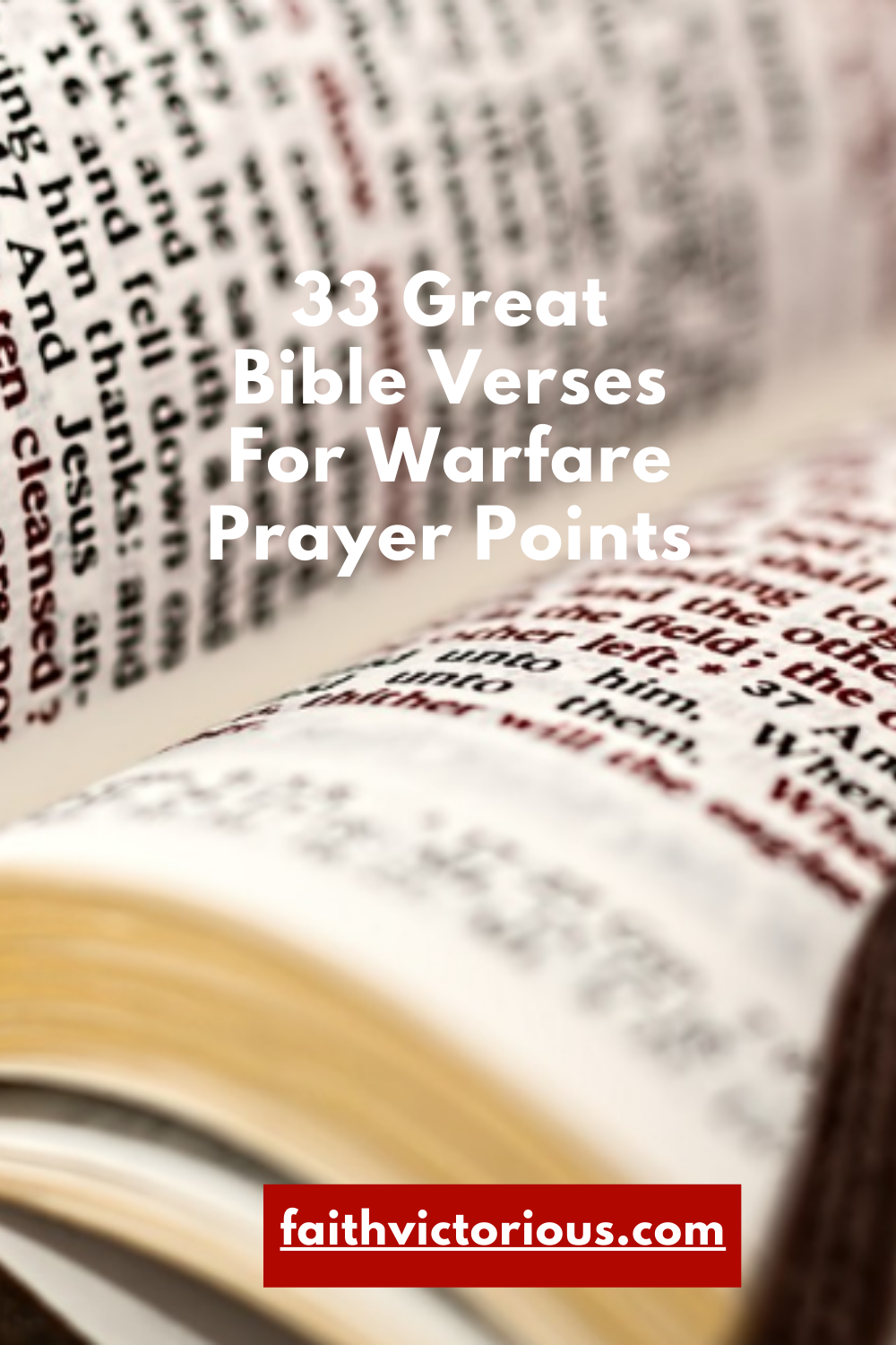 33 Great Bible Verses For Warfare Prayer Points - Faith Victorious