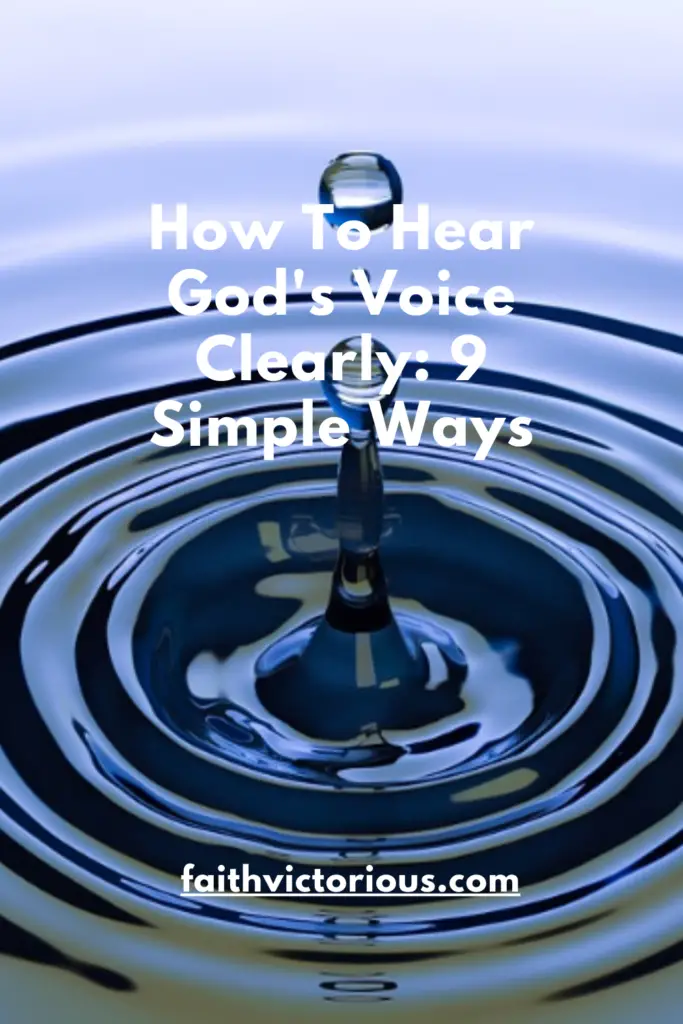how to hear gods voice clearly