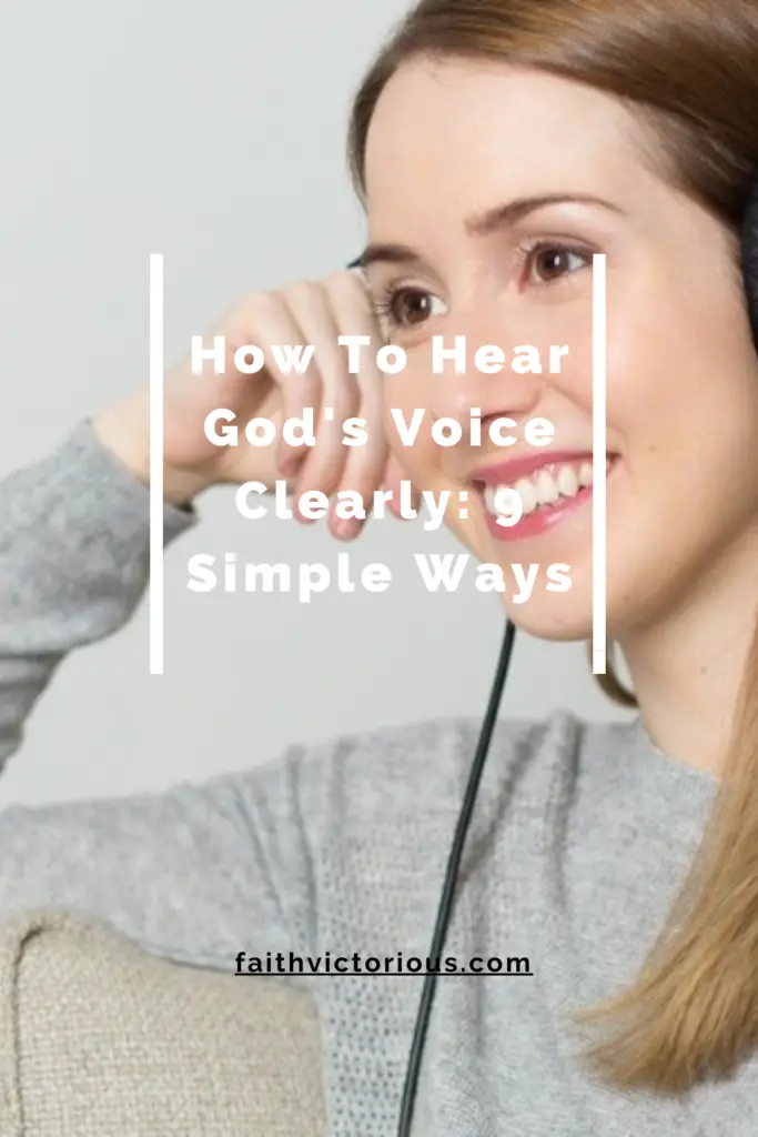 how to hear gods voice clearly