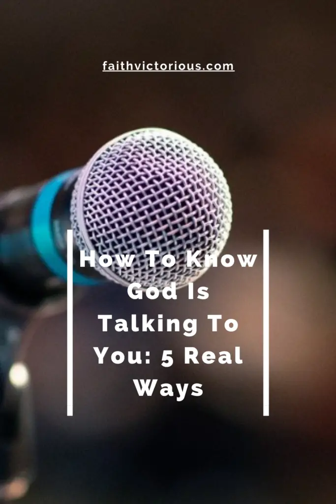 how to know god is talking to you