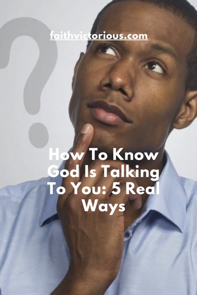 how to know god is talking to you