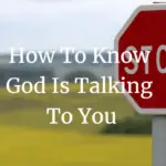 how to know God is talking to you