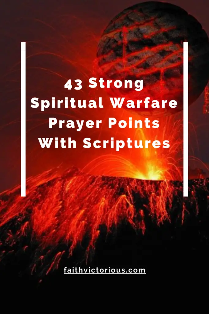 spiritual warfare prayer points with scriptures