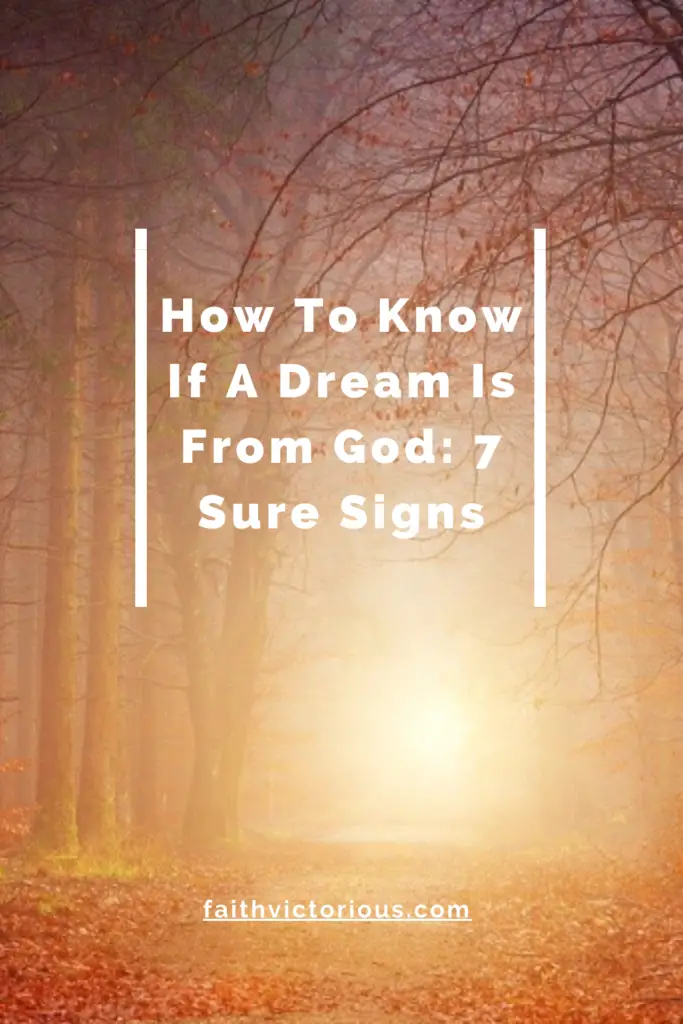 how to know if a dream is from God