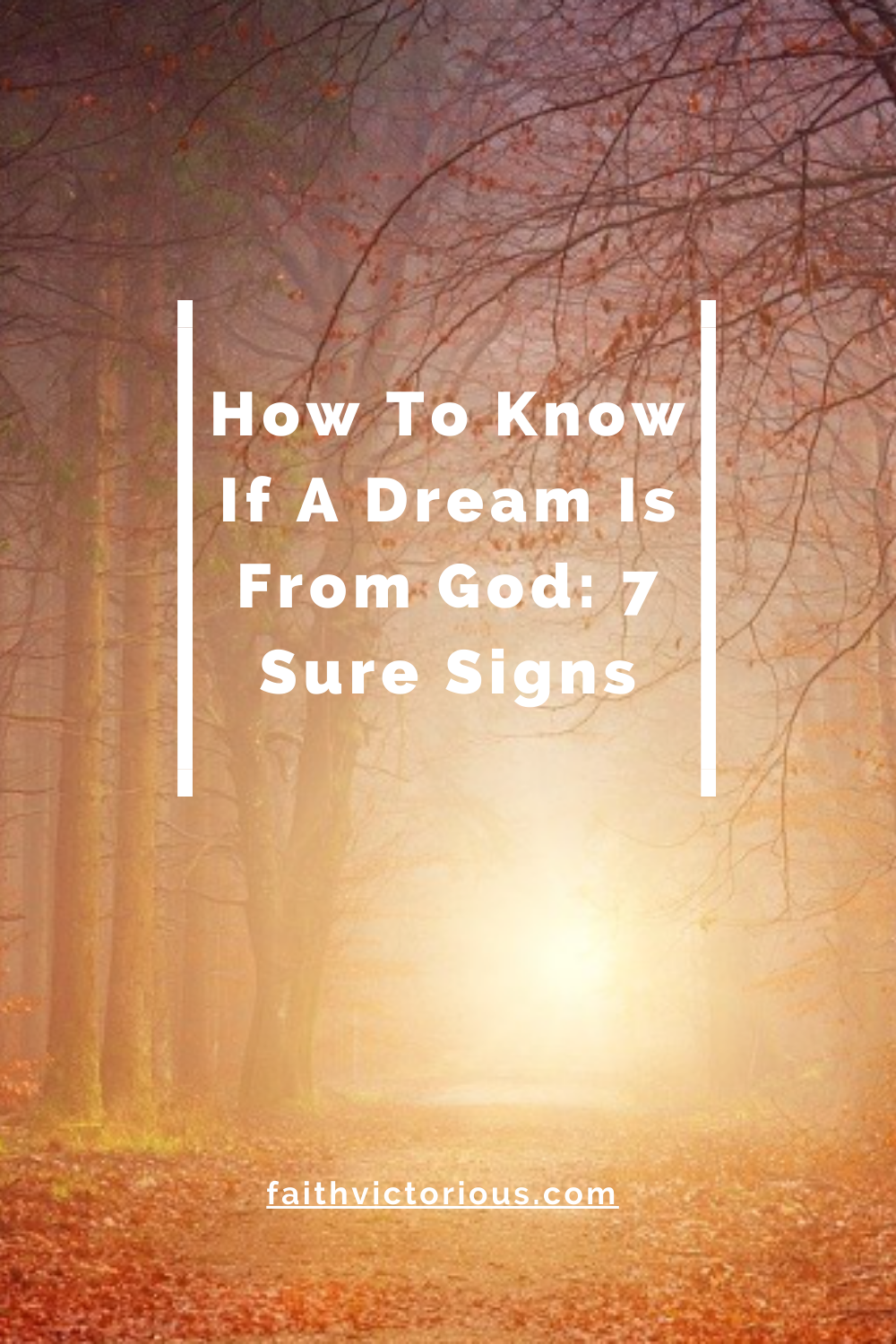 How To Know If A Dream Is A Sign From God