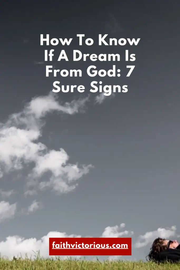 how to know if a dream is from god