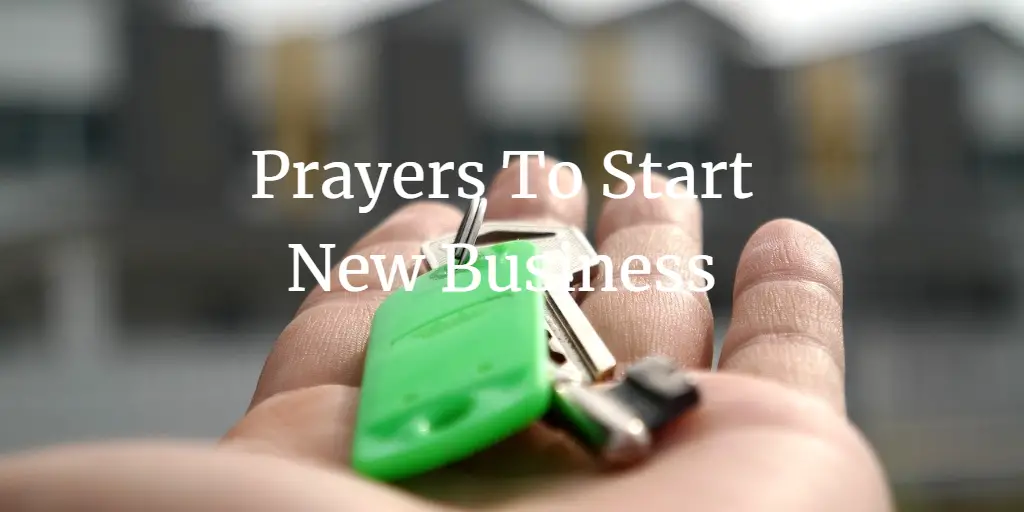 prayers to start new business