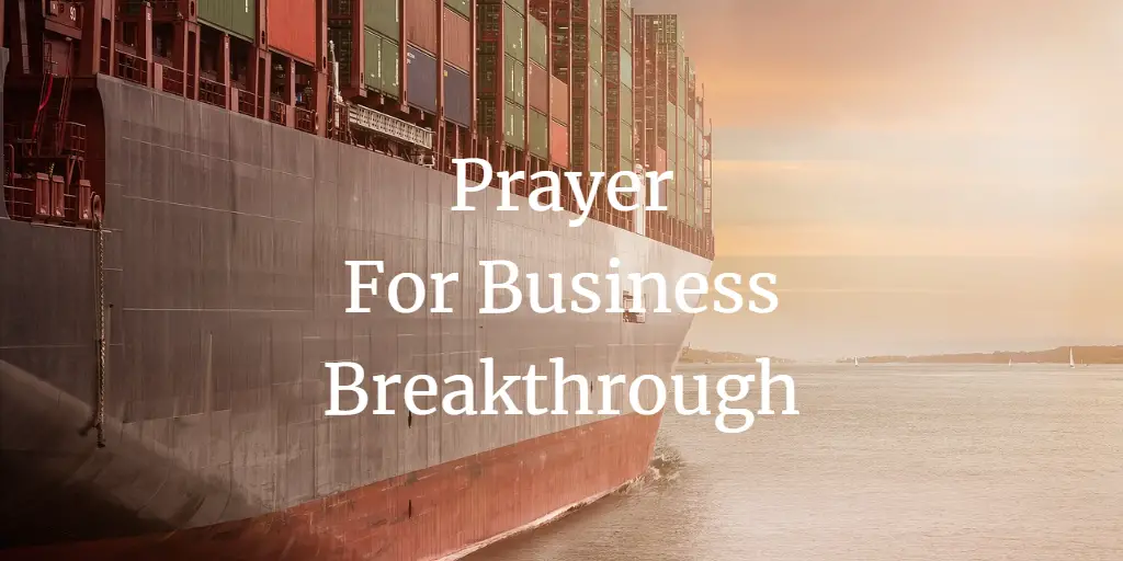 23 Prayer For Business Breakthrough
