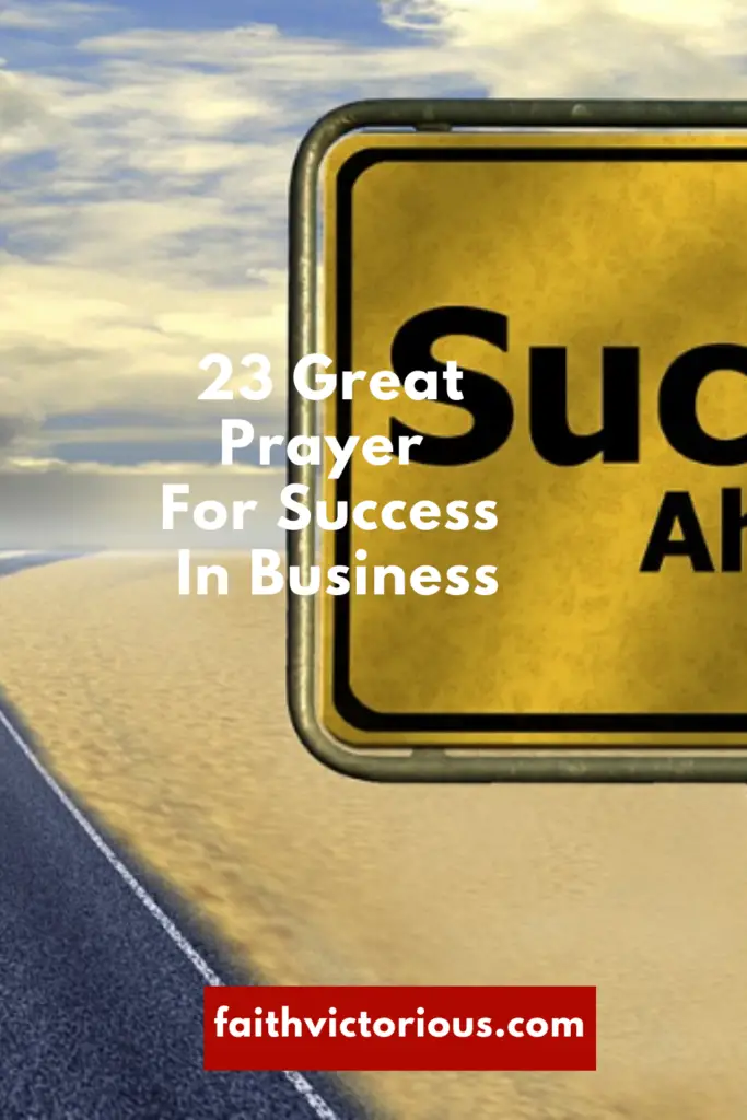 prayer for success in business