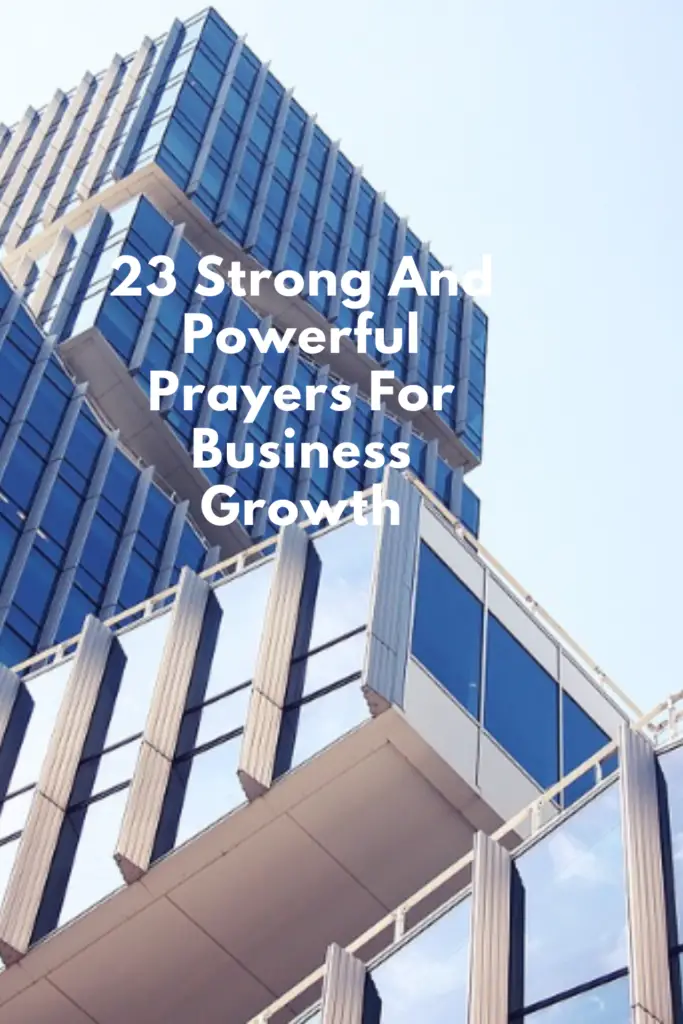 prayers for business growth