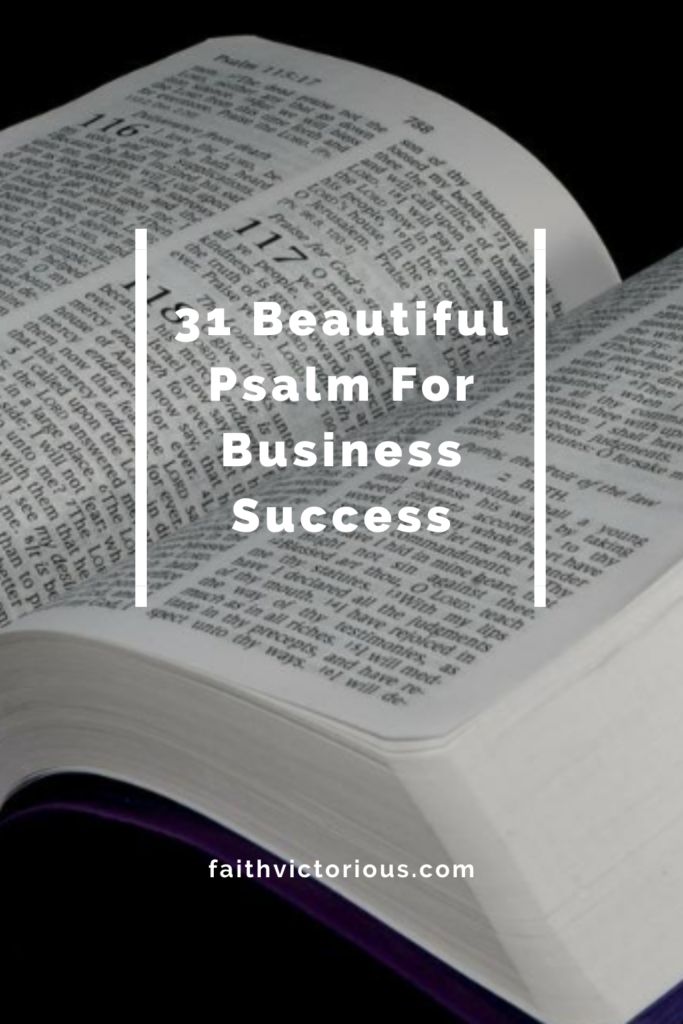 psalm for business success