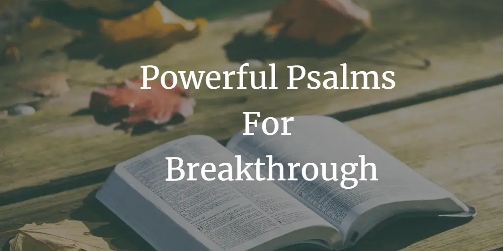 23 + Powerful Psalms For Breakthrough