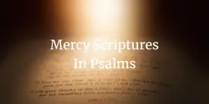 mercy scriptures in psalms