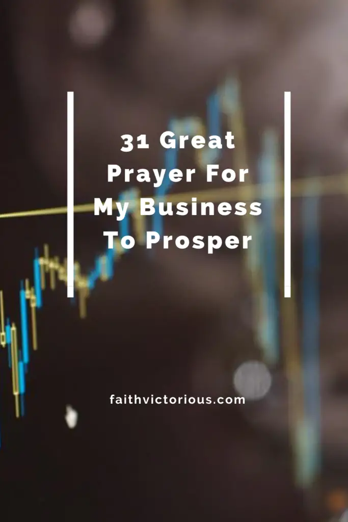 prayer for my business to prosper 