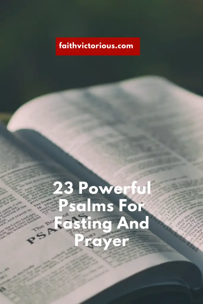 psalms for fasting 
