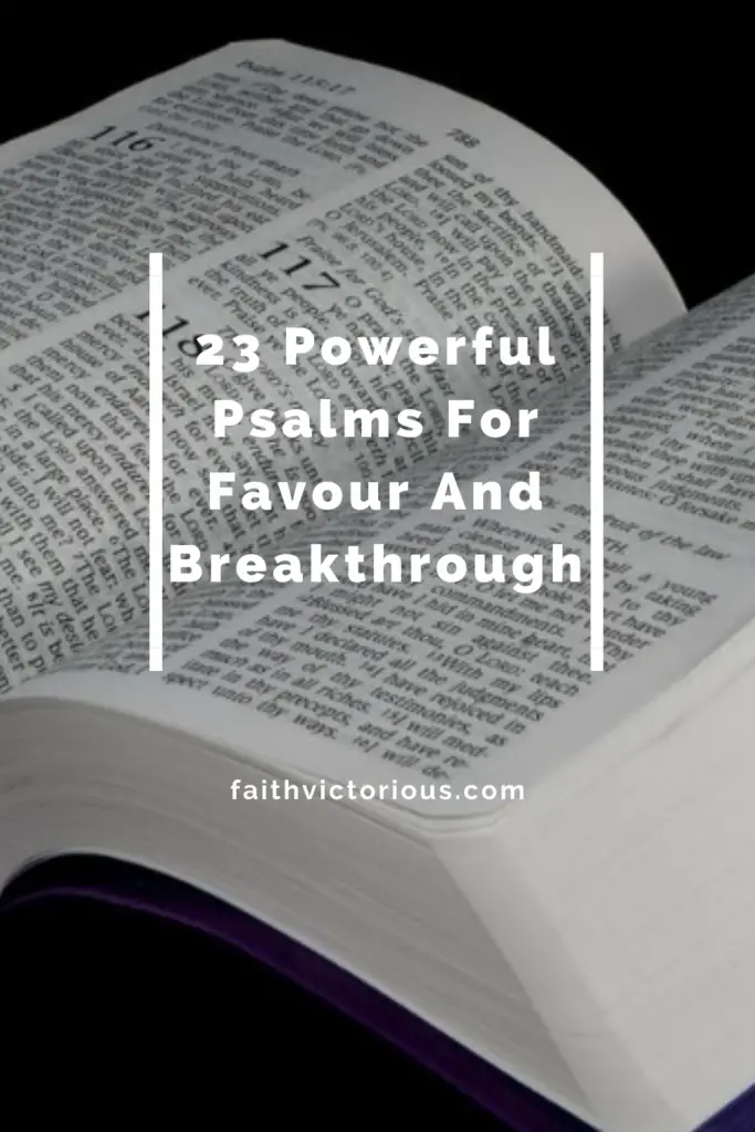 psalms for favour and breakthrough