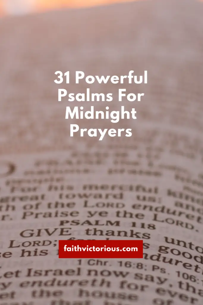 psalms for midnight prayers 