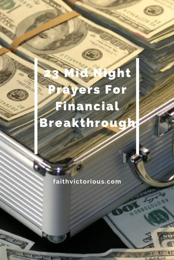 Mid night prayers for financial breakthrough